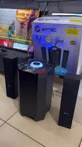Amtec AM-02 2.1CH Home Theatre Sub Woofer-Bluetooth/FM/USB Speaker System 12000W With Remote Control
