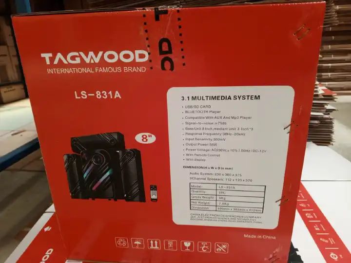 Tagwood 11000W LS-831A 3.1CH Woofer Subwoofer Bluetooth Cinema Home theater System Bluetooth Hi-Fi Speaker Speaker System