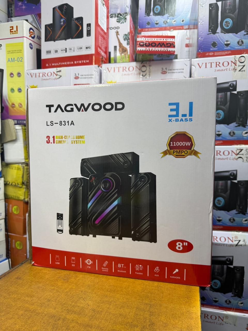Tagwood 11000W LS-831A 3.1CH Woofer Subwoofer Bluetooth Cinema Home theater System Bluetooth Hi-Fi Speaker Speaker System