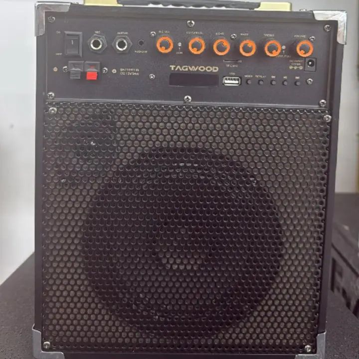 TAGWOOD LTS -6A Rechargeable Trolley Speaker portable outdoor speaker ,bluetooth,one wireless microphone,in built battery