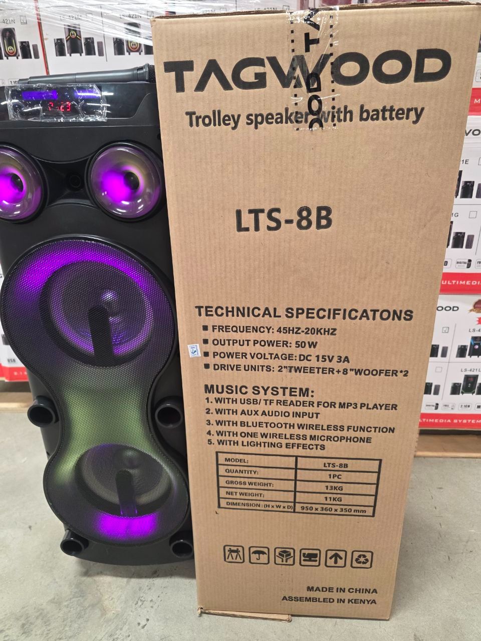 🔥 TAGWOOD LTS-8B Trolley Speaker – Power Meets Performance! 🔥
*NEW*🔥 BIG SOUND. BIG LIGHTS. BIG VIBES! 🔥