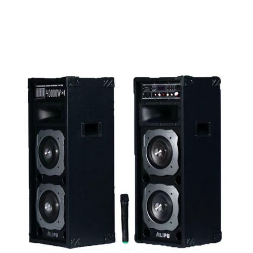 AILIPU KL-9036AD 2.0 PA speaker box 40000W 4*8inch speaker Outdoor Professional Speaker with Bluetooth,FM Radio,Free Wireless Microphone,remote
