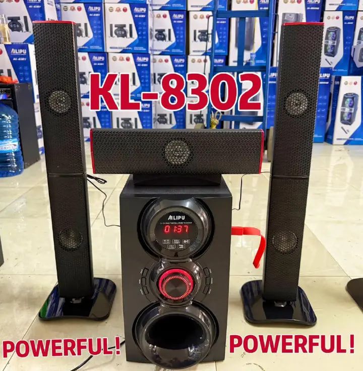 AILIPU KL-8302AD 3.1 8in WOOFER Pro+ 60w+15w*3 woofer speaker system Multimedia Speaker Output Power Subwoofer Bluetooth Cinema Home theater System Bluetooth Hi-Fi.