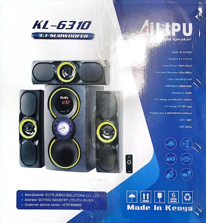 AILIPU 3.1 WOOFER Pro+ KL-6310AD woofer speaker system Multimedia Speaker Output Power 45W+15W*3 Subwoofer Bluetooth Cinema Home theater System Bluetooth Hi-Fi【HOT】