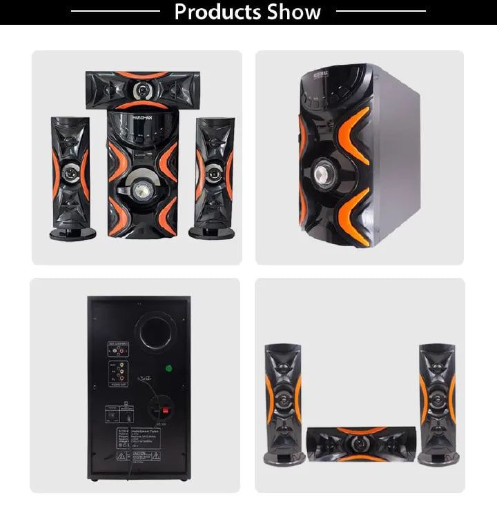 ECOMAX 3.1CH Bluetooth LM-1108 Woofer Home Theater System Speaker Systems Subwoofer USB/SD/FM Home Audio System with Remote Control 3000W