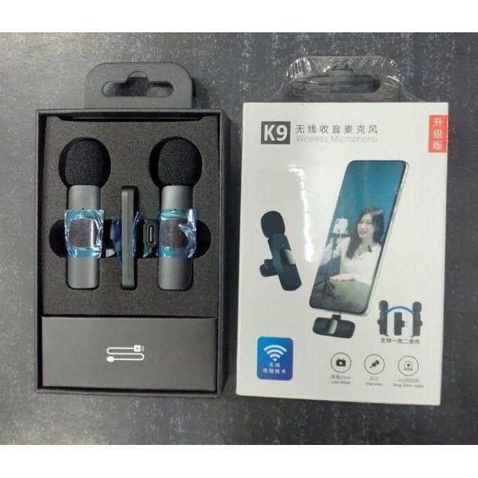 K9 Dual Wireless Microphone, High-Quality Audio For Vlogs & Interviews