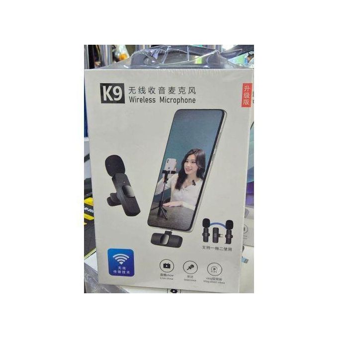 K9 Dual Wireless Microphone, High-Quality Audio For Vlogs & Interviews