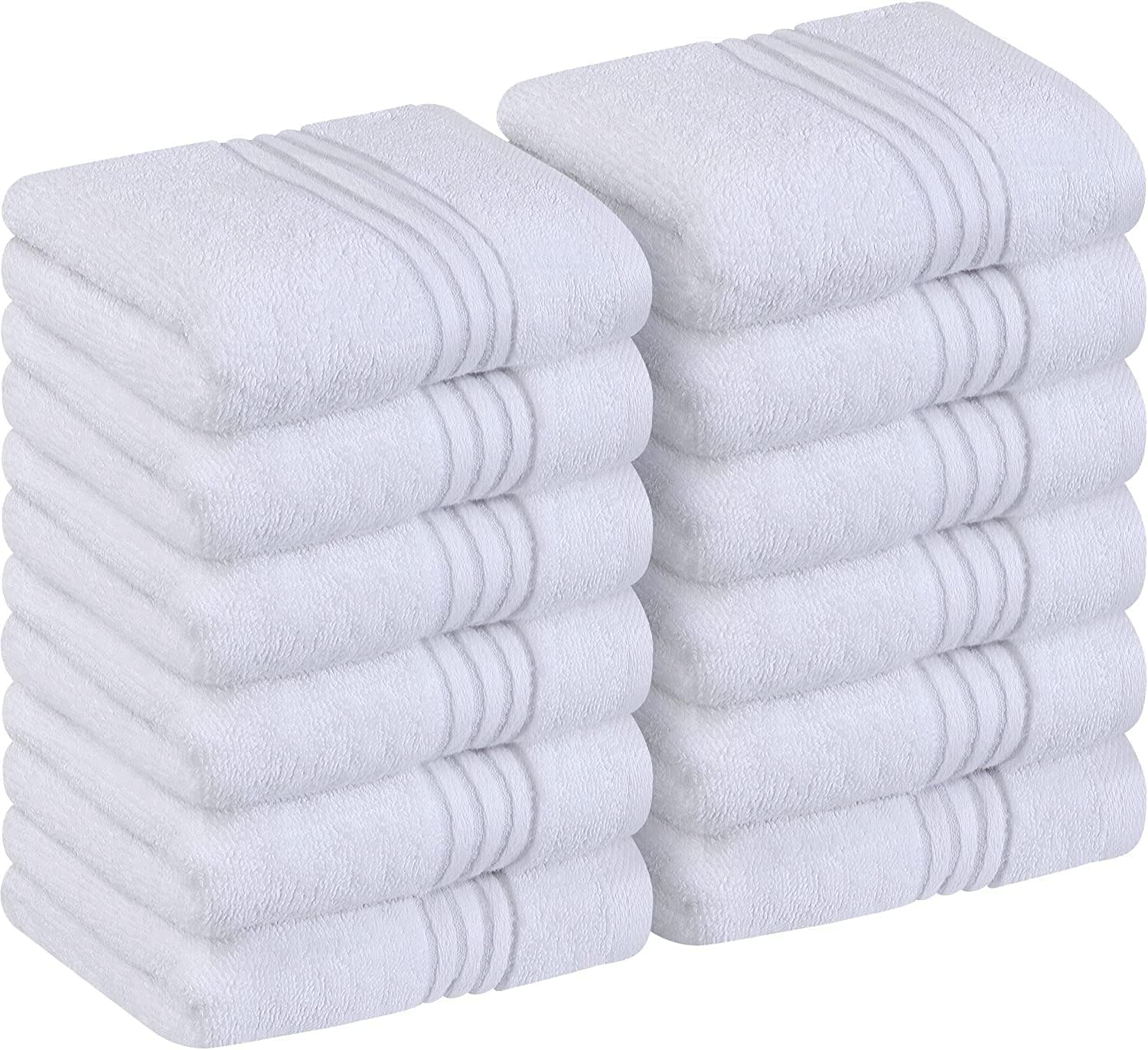 Face Towels Cotton, Wash Cloths 12 Pieces - 30x30cm