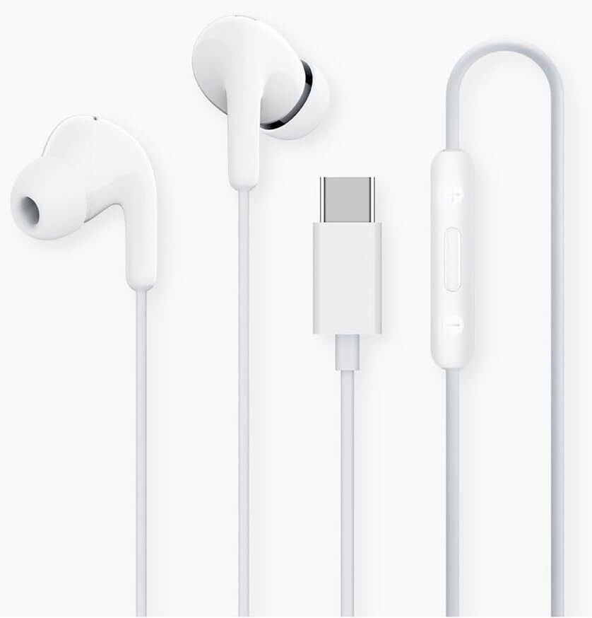 Xiaomi USB-C Earphones Wired Type-C In-Ear Headphones with Built-in Microphone Noise Reducing Deep Bass High Clarity Sound for Music Calls