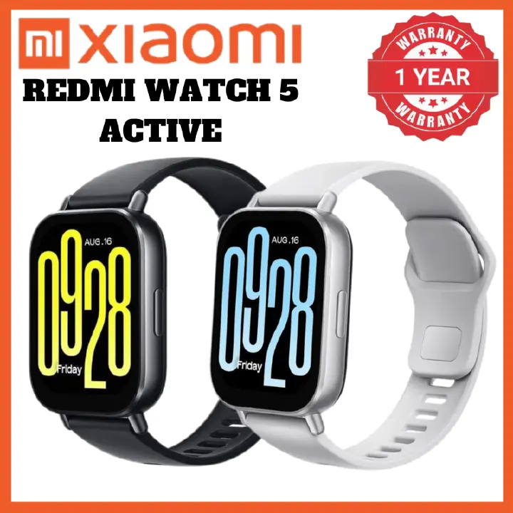 Xiaomi Redmi Watch 5 Active 2.0" Large Display Smartwatch 18-Day Battery Life Bluetooth Calling 200+ Sports Modes Heart Rate SpO2 Sleep Monitoring IPX8 Waterproof