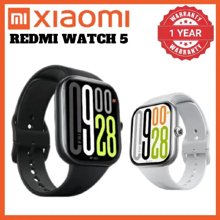Xiaomi Redmi Watch 5 Smartwatch 2.02 Inch AMOLED Screen Bluetooth Calls 200+ Faces 20 Days Battery 150+ Workout Modes Heart Rate Blood Oxygen Sleep Monitor