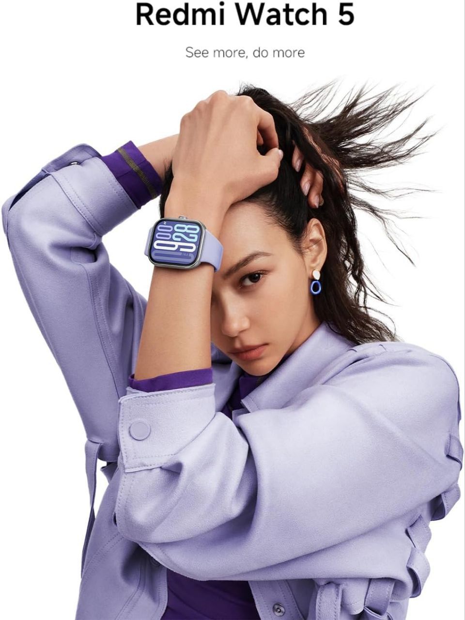 Xiaomi Redmi Watch 5 Smartwatch 2.02 Inch AMOLED Screen Bluetooth Calls 200+ Faces 20 Days Battery 150+ Workout Modes Heart Rate Blood Oxygen Sleep Monitor