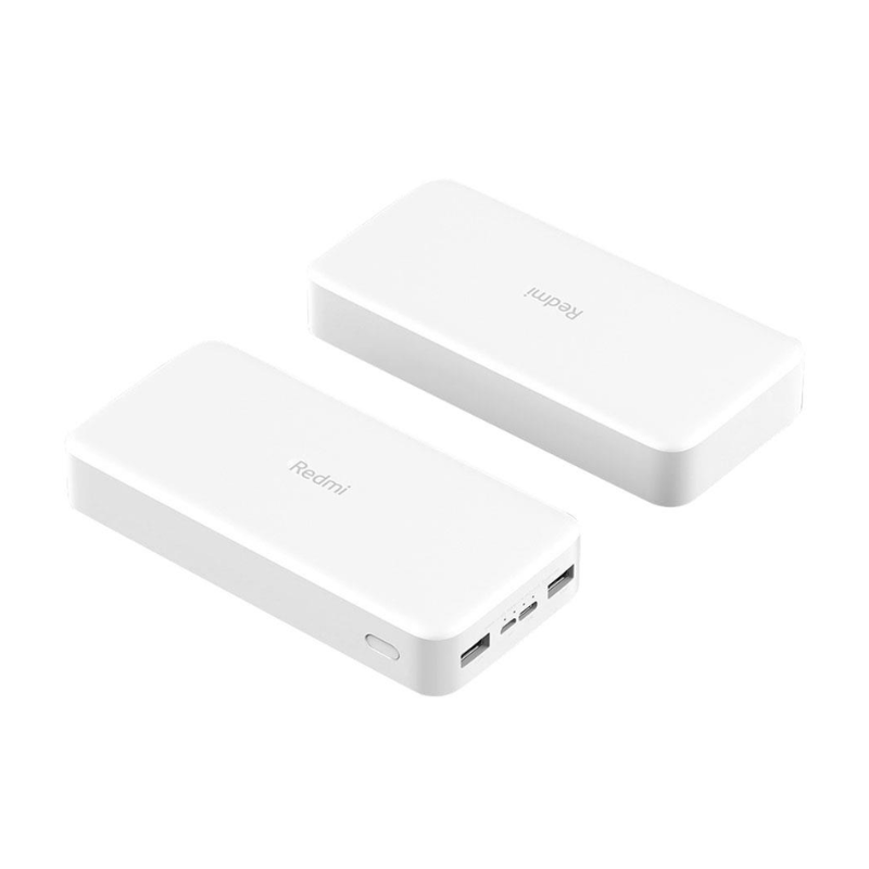 Xiaomi Redmi 20000mAh 18W Power Bank Fast Charging Original PD 3.0 QC 3.0 USB-C & Dual USB-A Portable Charger Long Lasting Battery for Phone Tablet Laptop