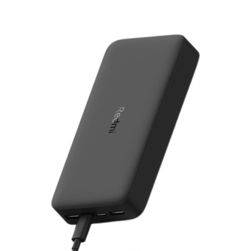 Xiaomi Redmi 20000mAh 18W Power Bank Fast Charging Original PD 3.0 QC 3.0 USB-C & Dual USB-A Portable Charger Long Lasting Battery for Phone Tablet Laptop