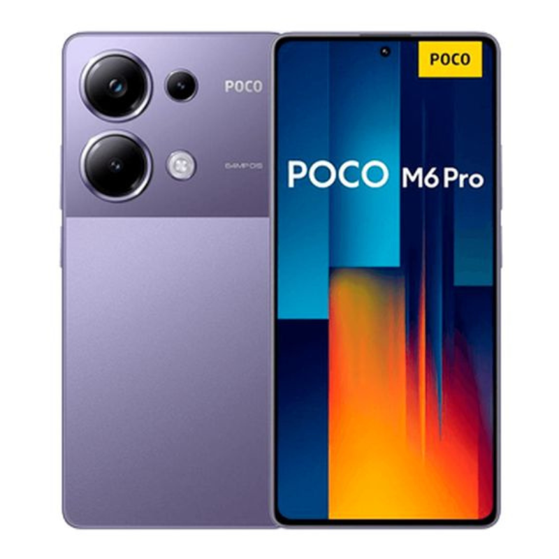XIAOMI Poco M6 Pro 8GB RAM+256GB ROM 6.67" 120Hz AMOLED Display 64MP Camera IP54 Dust and Water-Resistant Fingerprint Unlock 5000mAh Battery 67W Fast Charge Smart Phones