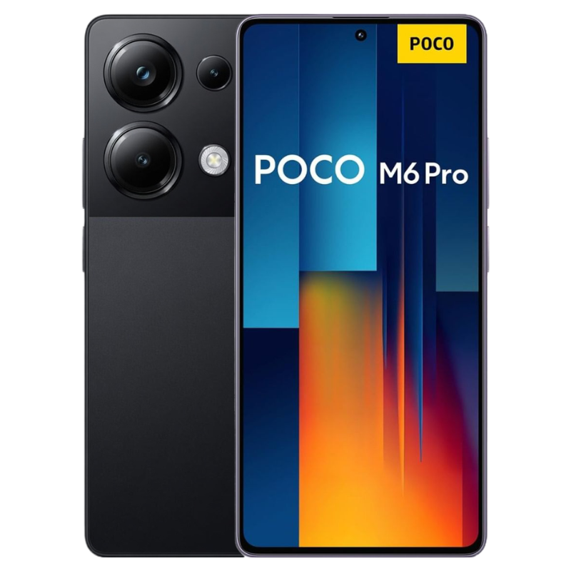 XIAOMI Poco M6 Pro 8GB RAM+256GB ROM 6.67" 120Hz AMOLED Display 64MP Camera IP54 Dust and Water-Resistant Fingerprint Unlock 5000mAh Battery 67W Fast Charge Smart Phones