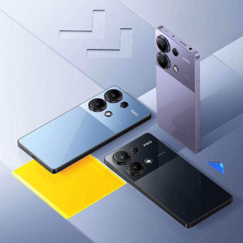 XIAOMI Poco M6 Pro 8GB RAM+256GB ROM 6.67" 120Hz AMOLED Display 64MP Camera IP54 Dust and Water-Resistant Fingerprint Unlock 5000mAh Battery 67W Fast Charge Smart Phones