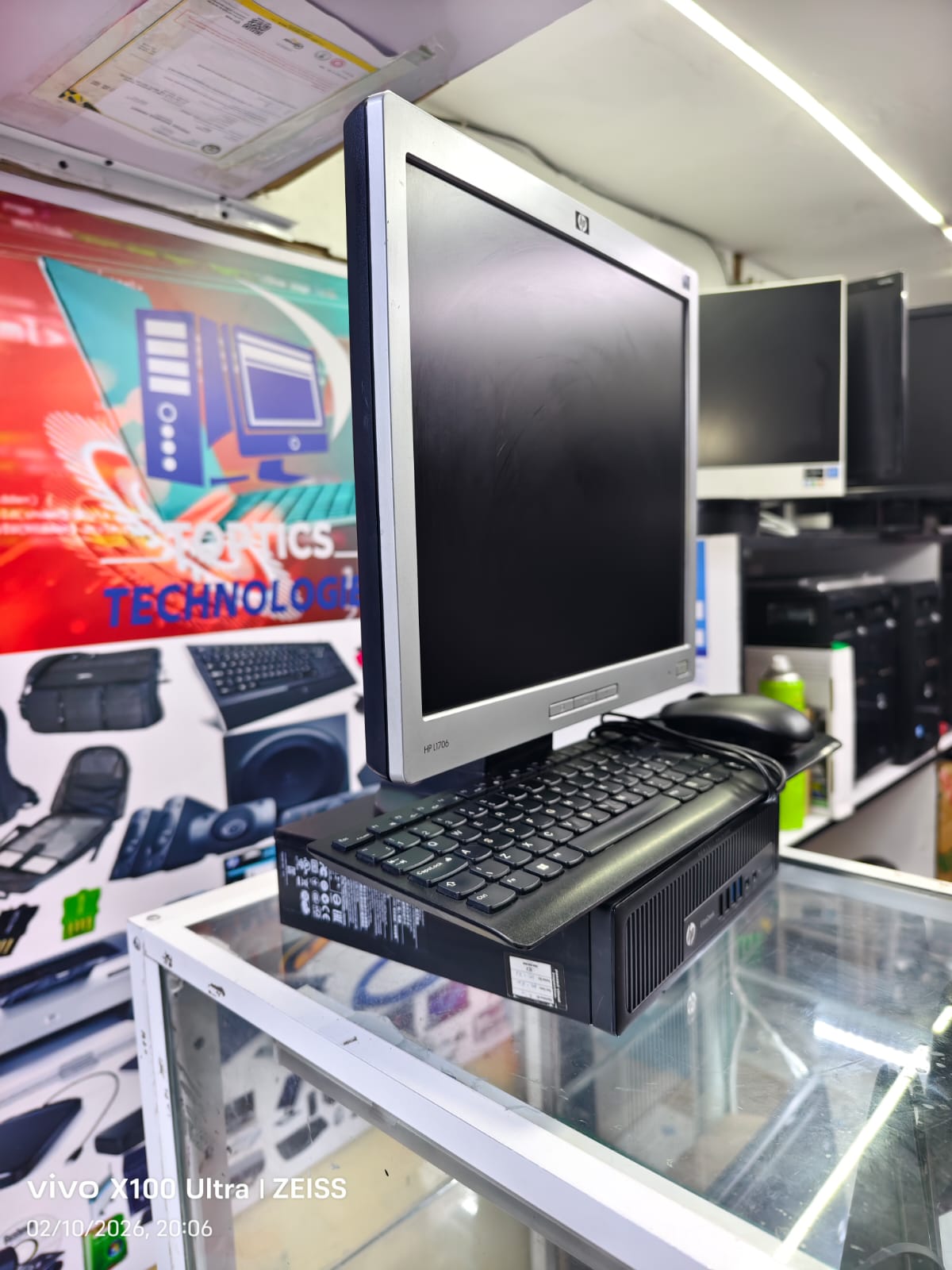 ( Full set 17'' Monitor,key board + mouse ) Refurbished HP EliteDesk 800 G1 Core I5 4GB RAM 500GB HDD 3.2GHz SFF Desktop Refurbished Desktop Mini Pc Refurbished Computer