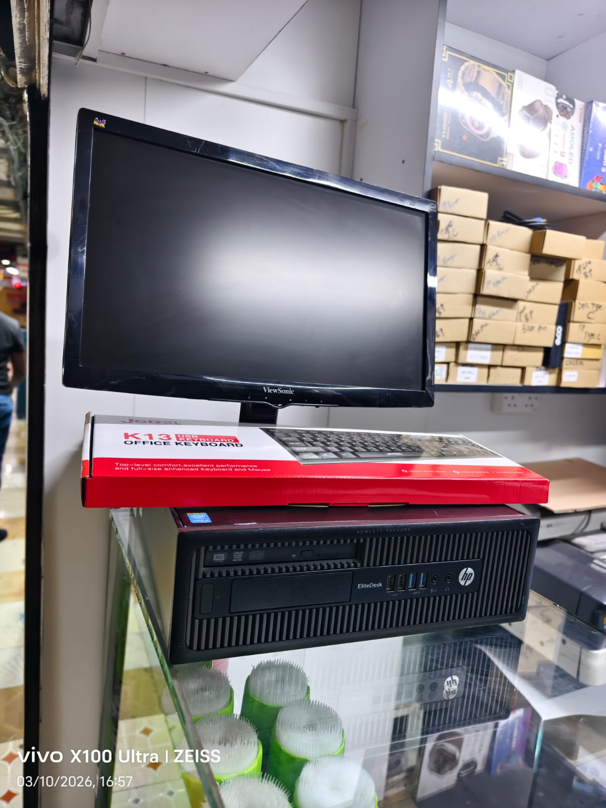 Refurbished HP EliteDesk 800 G1 Intel Core i5 4th Gen 3.2Ghz 4GB RAM 500GB HDD Windows 10 Pro Desktop Tower Fast and efficient with 19 inches generic monitor complete set