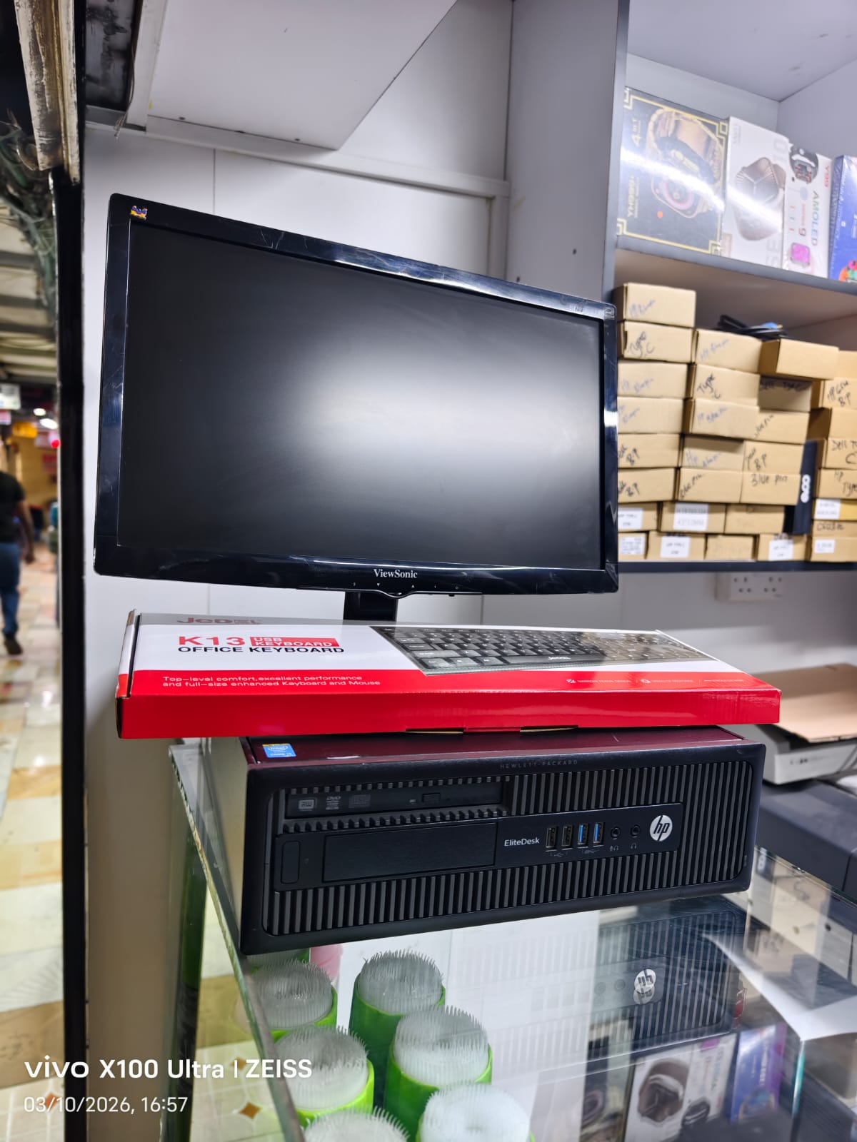 Refurbished HP EliteDesk 800 G1 Intel Core i5 4th Gen 3.2Ghz 4GB RAM 500GB HDD Windows 10 Pro Desktop Tower Fast and efficient with 19 inches generic monitor complete set