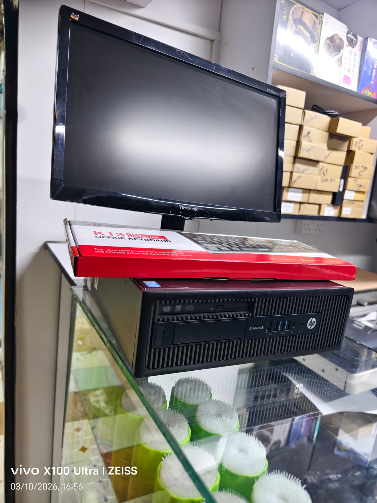 Refurbished HP EliteDesk 800 G1 Intel Core i5 4th Gen 3.2Ghz 4GB RAM 500GB HDD Windows 10 Pro Desktop Tower Fast and efficient with 19 inches generic monitor complete set