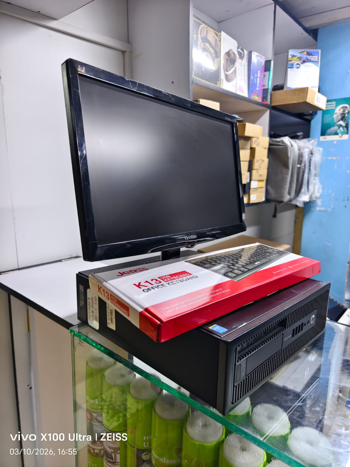 Refurbished HP EliteDesk 800 G1 Intel Core i5 4th Gen 3.2Ghz 4GB RAM 500GB HDD Windows 10 Pro Desktop Tower Fast and efficient with 19 inches generic monitor complete set