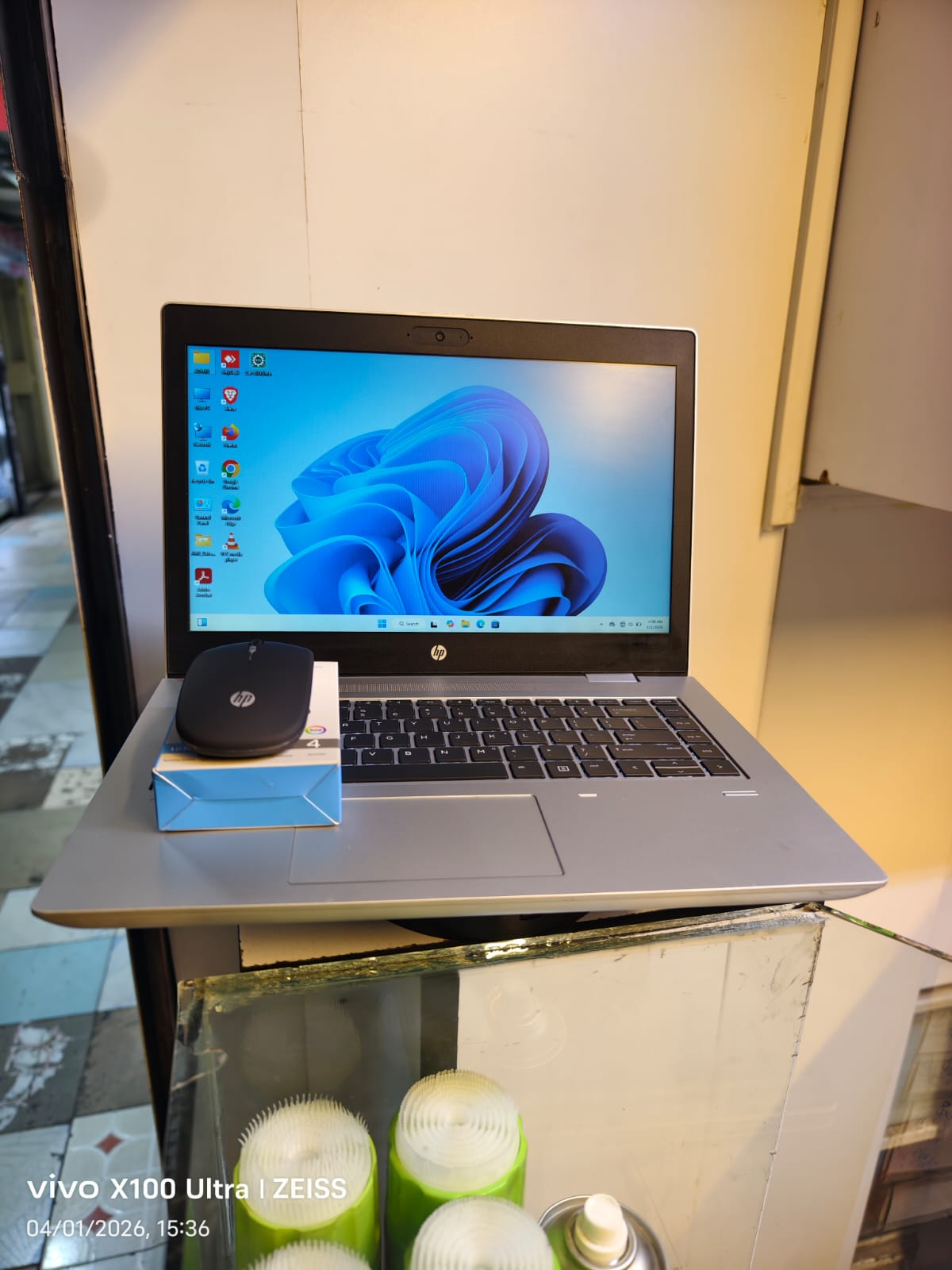 HP Refurbished ProBook 645 G4 AMD Ryzen 3 Pro 2700U 8GB RAM 256GB SSD 14 inch FHD + 1GB AMD Radeon Ve ga 10 Graphics Windows 11 Pro MS Office Slim Laptop free wireless recheargable mouse