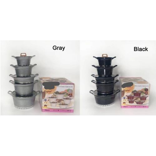 10pcs Bosch Granite Nonstick Cooking Pots / Heavy Duty Cookware Set