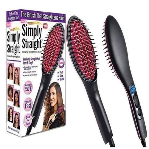 Simply Straight Hair Straightening Brush Comb Electric