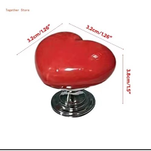 Heart Shape Toilet Presser Love Toilet Press Button Bathroom Water Tank Buttons Push Switch Bathing Room Decor Nail Protector