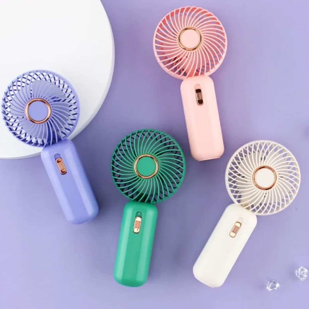 portable pocket fan with controlling button to control the strength of fan