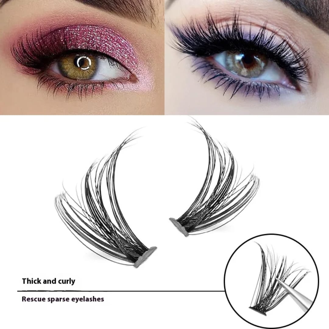 cluster eyelashes with sizes 9 to 16 volumattic and simple to install