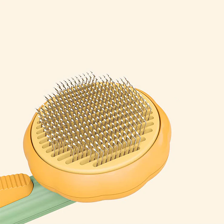 Premium Pumpkin Pet Grooming Brush for Dogs & Cats