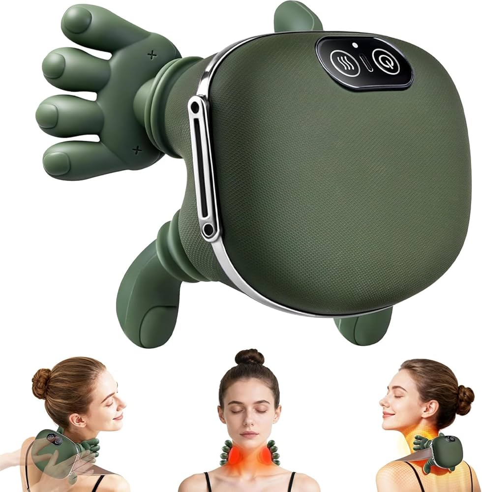 Heated Shoulder & Neck Massager with 4D Kneading – Electric Massage Device