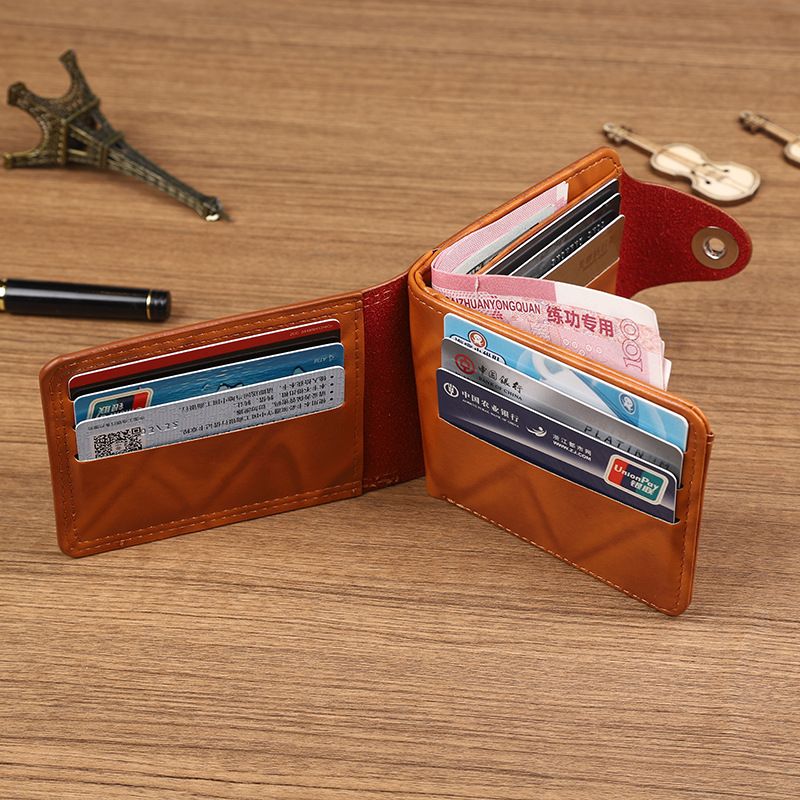 For Successful Men: Luxury Business Wallet with Dollar Print, Ultra-Thin & Lightweight PU Leather, Multi-Card Slots RFID Blocking, Fashionable Money Clip Card Holder for Professional Men