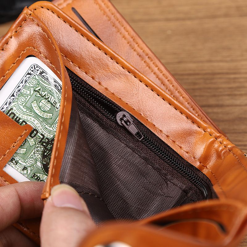 For Successful Men: Luxury Business Wallet with Dollar Print, Ultra-Thin & Lightweight PU Leather, Multi-Card Slots RFID Blocking, Fashionable Money Clip Card Holder for Professional Men