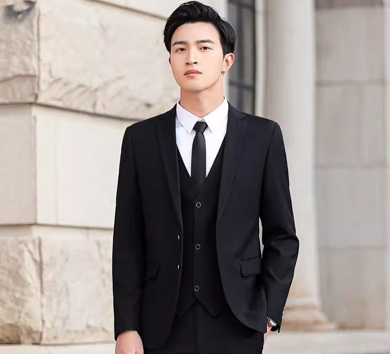 High-End Men's Business Suit Set Professional Formal Suit for Young White-Collar Workers Premium Office Career Wear for Businessmen