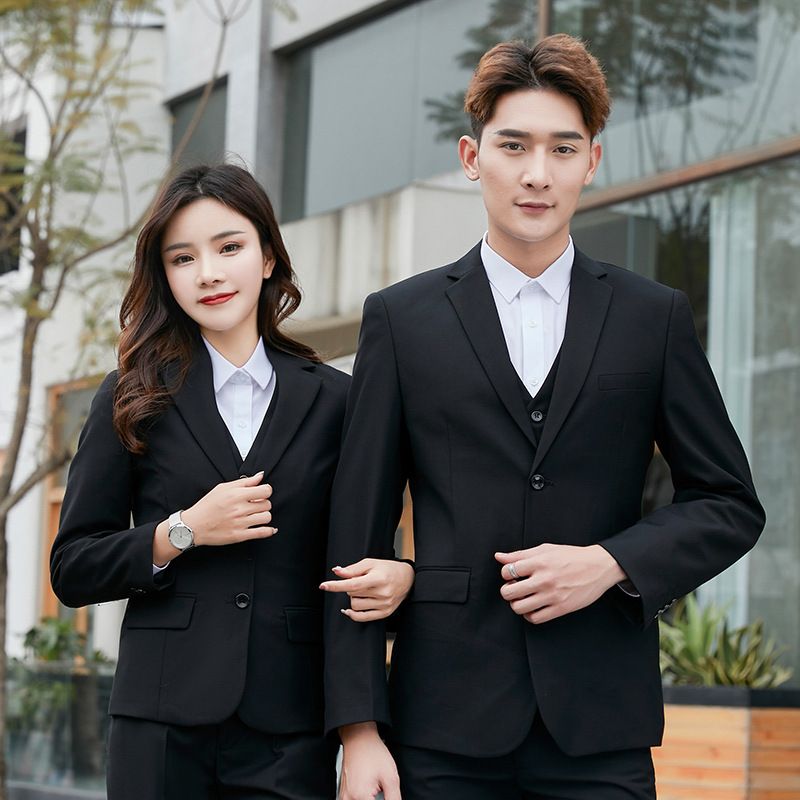 High-End Men's Business Suit Set Professional Formal Suit for Young White-Collar Workers Premium Office Career Wear for Businessmen