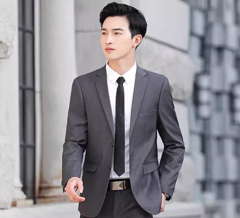 High-End Men's Business Suit Set Professional Formal Suit for Young White-Collar Workers Premium Office Career Wear for Businessmen