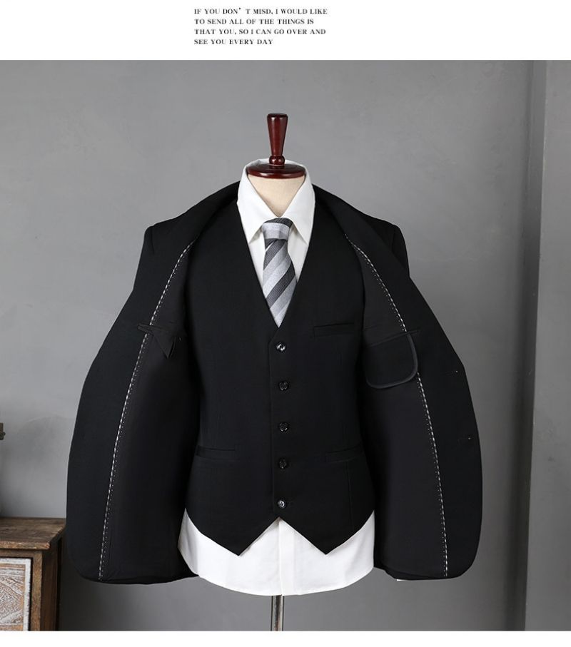 Luxury Men's Suit Set Multi-purpose Casual Business Formal Suit Wedding Groom & Groomsmen Outfit Professional Office Wear for White-collars