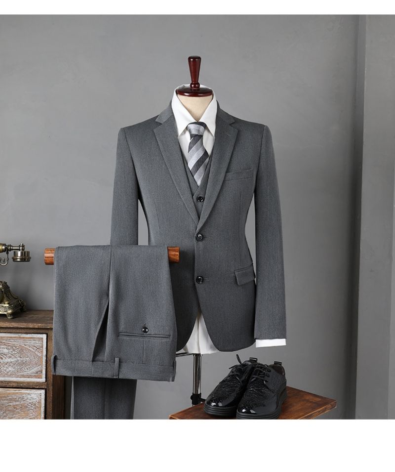 Luxury Men's Suit Set Multi-purpose Casual Business Formal Suit Wedding Groom & Groomsmen Outfit Professional Office Wear for White-collars