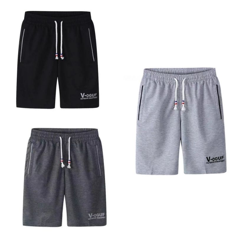 3-Pack New Arrival Fashion Men's Loose-Fit Sports Shorts Summer Quick-Drying Knee-Length Casual Pants Breathable Lightweight Bottoms for Running Fitness Beach Daily Wear