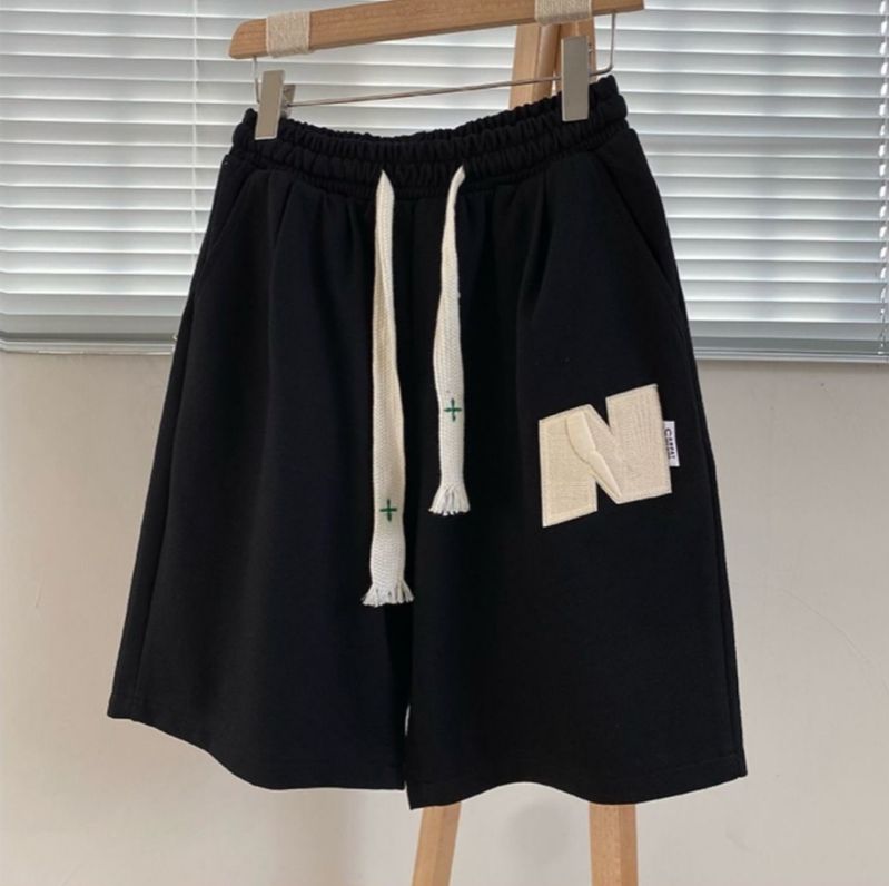 3-Pack American Heavyweight Waffle Knit Men's Casual Shorts Summer Straight Leg Streetwear Style Loose Fit Versatile Wide Leg Athletic Five-Point Mid-Length Shorts