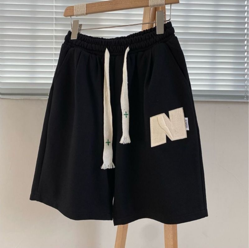 3-Pack American Heavyweight Waffle Knit Men's Casual Shorts Summer Straight Leg Streetwear Style Loose Fit Versatile Wide Leg Athletic Five-Point Mid-Length Shorts