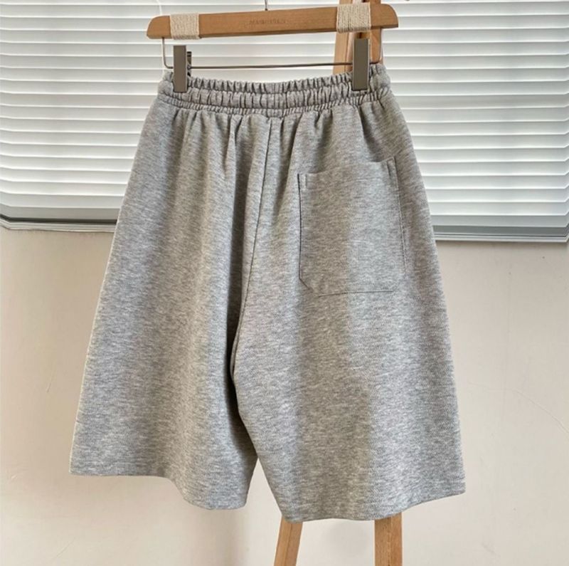 3-Pack American Heavyweight Waffle Knit Men's Casual Shorts Summer Straight Leg Streetwear Style Loose Fit Versatile Wide Leg Athletic Five-Point Mid-Length Shorts