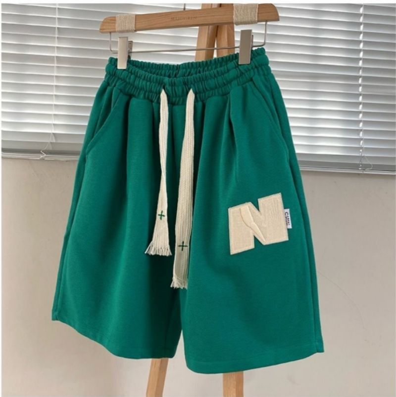 3-Pack American Heavyweight Waffle Knit Men's Casual Shorts Summer Straight Leg Streetwear Style Loose Fit Versatile Wide Leg Athletic Five-Point Mid-Length Shorts