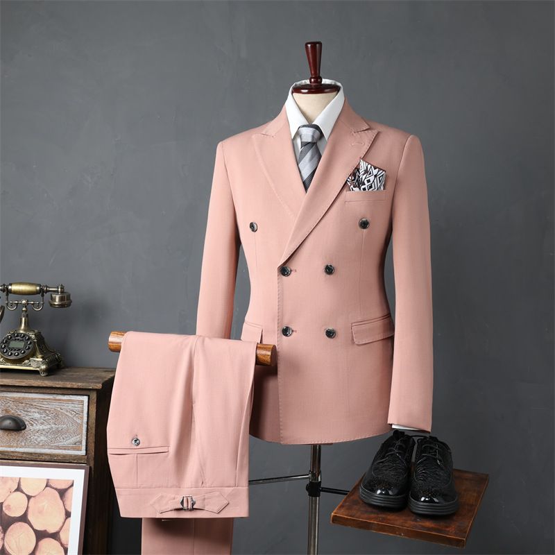 Premium High-End Men's 3-Piece Slim Fit Suit Set Trendy Business Professional Formal Wear Stylish Wedding Dress Groomsman Outfit Formal Suit for Men