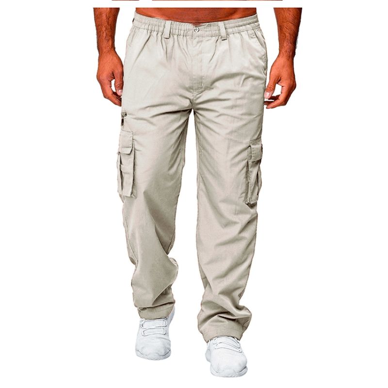 New Arrival Men's Casual Loose Straight Leg Cargo Pants Outdoor Sports Running Lightweight Athletic Long Trousers for Daily Wear
