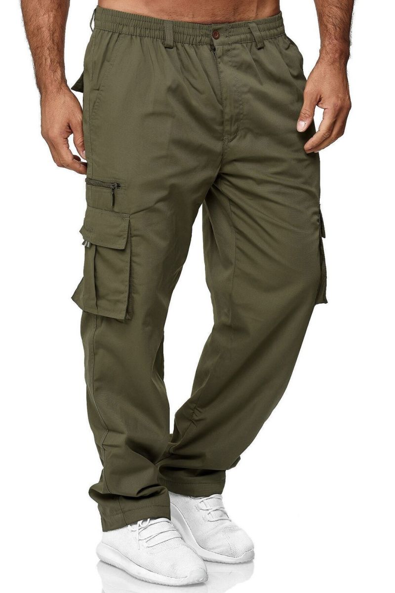 New Arrival Men's Casual Loose Straight Leg Cargo Pants Outdoor Sports Running Lightweight Athletic Long Trousers for Daily Wear