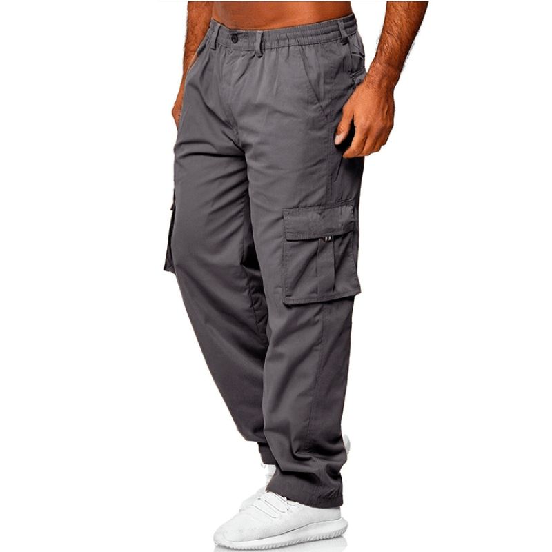 New Arrival Men's Casual Loose Straight Leg Cargo Pants Outdoor Sports Running Lightweight Athletic Long Trousers for Daily Wear